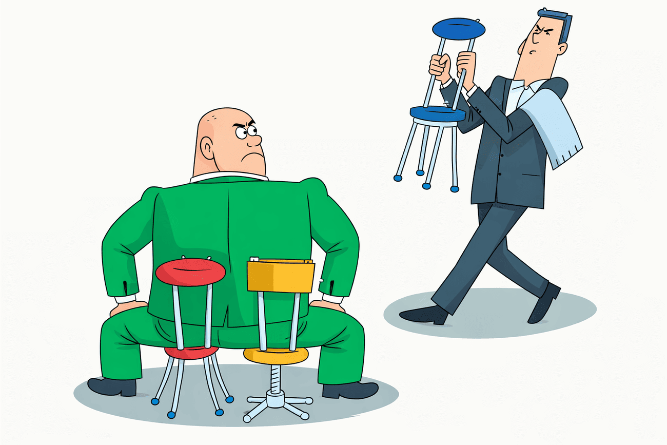 Иллюстрация глагола sit